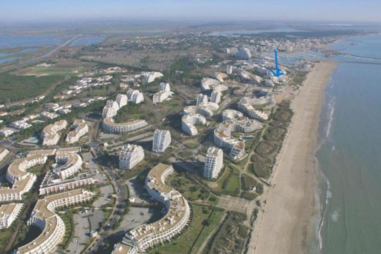 Ancre Bleue***, 1Ere Ligne Plage, Piscine, Clim. La Grande-Motte Exterior foto